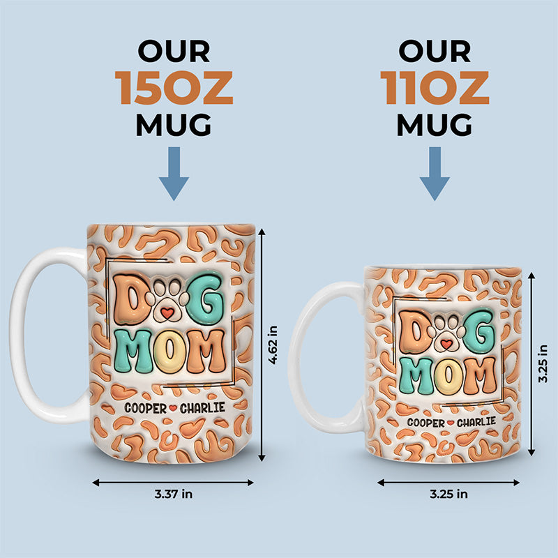 Merry Christmas Santa Paws - Dog & Cat Personalized Custom 3D Inflated Effect Printed Mug - Christmas Gift For Pet Owners, Pet Lovers