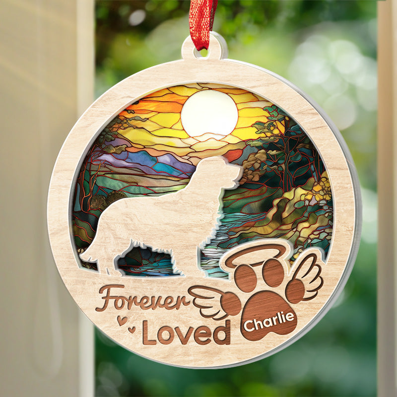 Custom Name Memorial Dog Gifts - Personalized Ornament