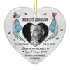 Custom Photo You‚ll Always Stay Loved And Missed - Memorial Personalized Custom Ornament - Ceramic Heart Shaped - Christmas Gift, Sympathy Gift For Family Members
