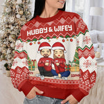 Custom Name Christmas Couple Gifts - Personalized Sweatshirt