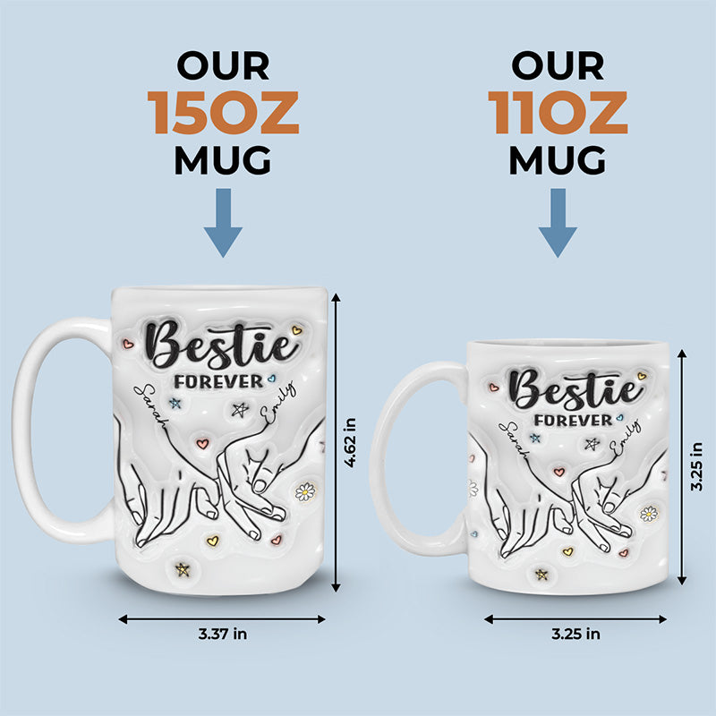 Custom Name Sister Forever Gifts - Personalized Mugs