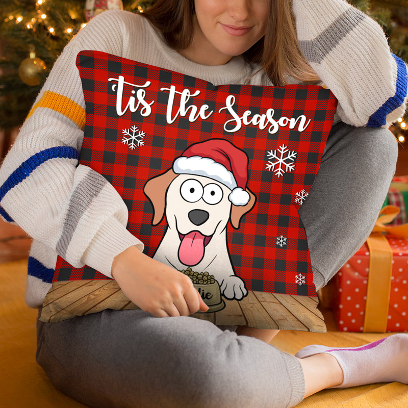 Custom Name Christmas Dog Lover Gifts - Personalized Pillow