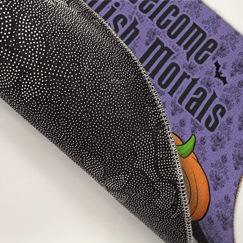 Custom Name Halloween Cat Decor - Personalized Doormat