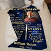 Custom Photo This Is A Hug From Heaven - Memorial Personalized Custom Blanket - Christmas Gift, Sympathy Gift For Family Members