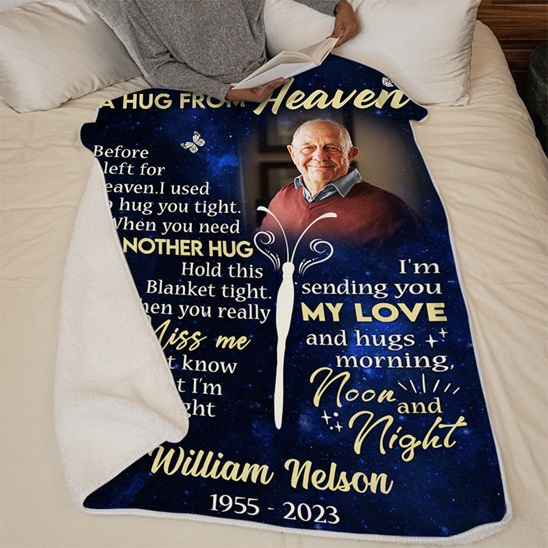 A Hug From Heaven Memorial Tribute - Sympathy Blanket
