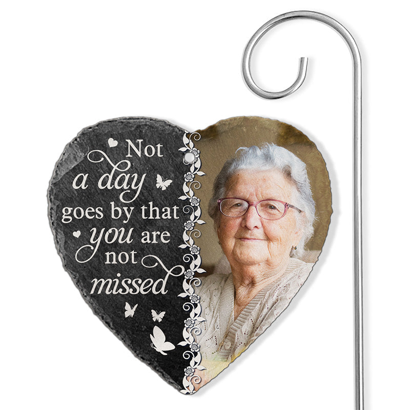 Custom Photo Memorial Garden Decor - Personalized Garden Slate