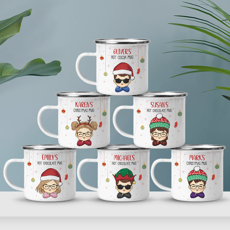 Custom Name Christmas Hot Chocolate Gifts - Personalized Camp Mug