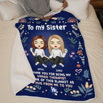 Custom Name Funny Sister Gifts - Personalized Blanket