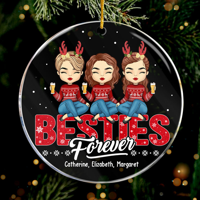 Custom Name Christmas Gifts for Sisters - Personalized Ornament