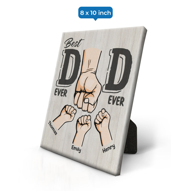 Custom Name Best Dad Gifts for Father's Day - Personalized Easel Canvas