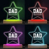 Five-Star Papa, Thanks For Excellent DNA - Family Personalized Custom 3D LED Light - Father's Day, Birthday Gift For Dad