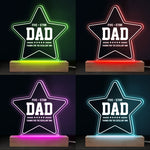 Five-Star Dad Appreciation Gift - 3D LED Light