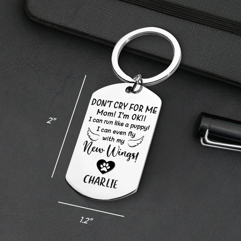 Custom Pet Photo Memorial Gifts for Dog Lovers - Personalized Keychain