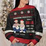 Custom Name Funny Christmas Couple Gifts - Personalized Sweatshirt