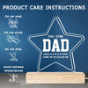 Five-Star Papa, Thanks For Excellent DNA - Family Personalized Custom 3D LED Light - Father's Day, Birthday Gift For Dad
