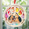Custom Photo Once By My Side, Forever In My Heart - Memorial Personalized Custom Suncatcher Ornament - Acrylic Round Shaped - Sympathy Gift For Pet Owners, Pet Lovers