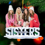 Custom Photo Christmas Gifts for Sisters - Personalized Ornament