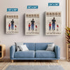 Dad We Love You - Family Personalized Custom Vertical Canvas - Birthday Gift For Dad
