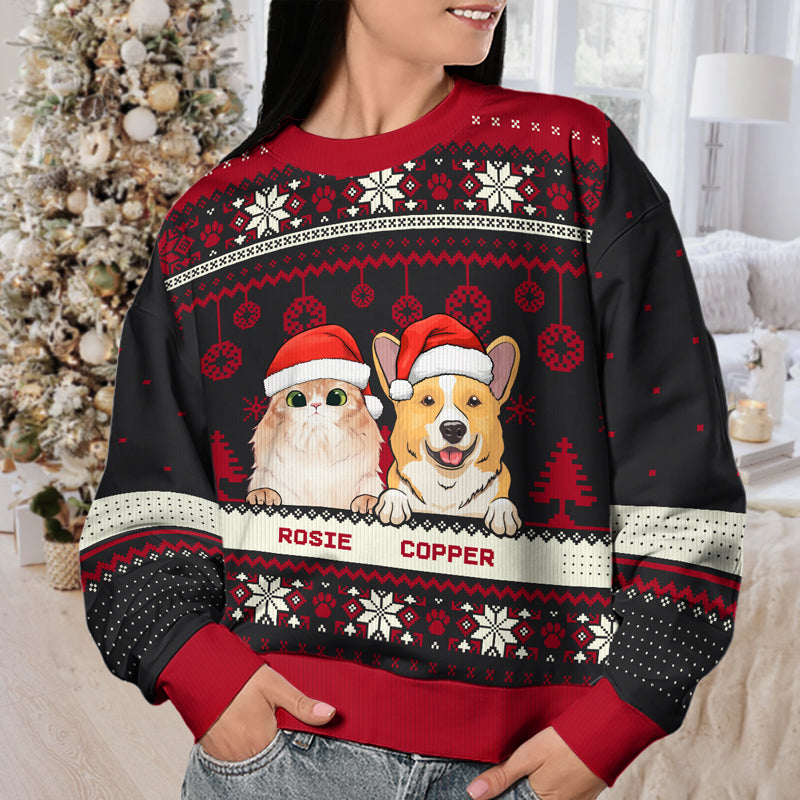 Custom Name Christmas Gifts for Pet Lovers - Personalized Sweatshirt