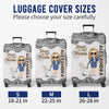 A Girl Who Loves Traveling - Travel Personalized Custom Luggage Cover - Holiday Vacation Gift, Gift For Adventure Travel Lovers