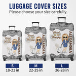 Custom Name Travel Lover Gifts for Women - Personalized Luggage Cover