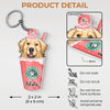 Puppuccino Catpuccino Coffee - Dog & Cat Personalized Custom Flower Shaped Acrylic Keychain - Gift For Pet Owners, Pet Lovers