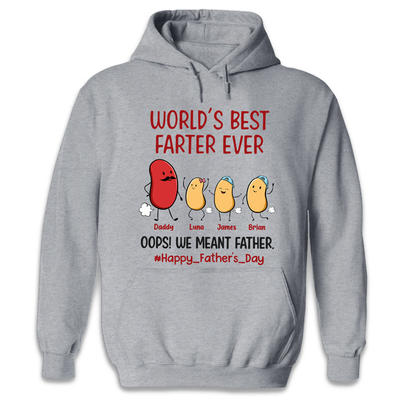 World's Best Farter Ever - Family Personalized Custom Unisex Patriotic T-shirt, Hoodie, Sweatshirt - Father's Day, Birthday Gift For Dad