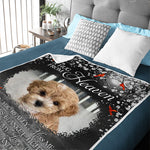 Custom Pet Photo Memorial Gifts for Dog Lovers - Personalized Blanket