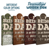 Being A Dad Is An Honor - Family Personalized Custom Rectangle Shaped Home Decor Wood Sign - House Warming Gift For Dad, Grandpa