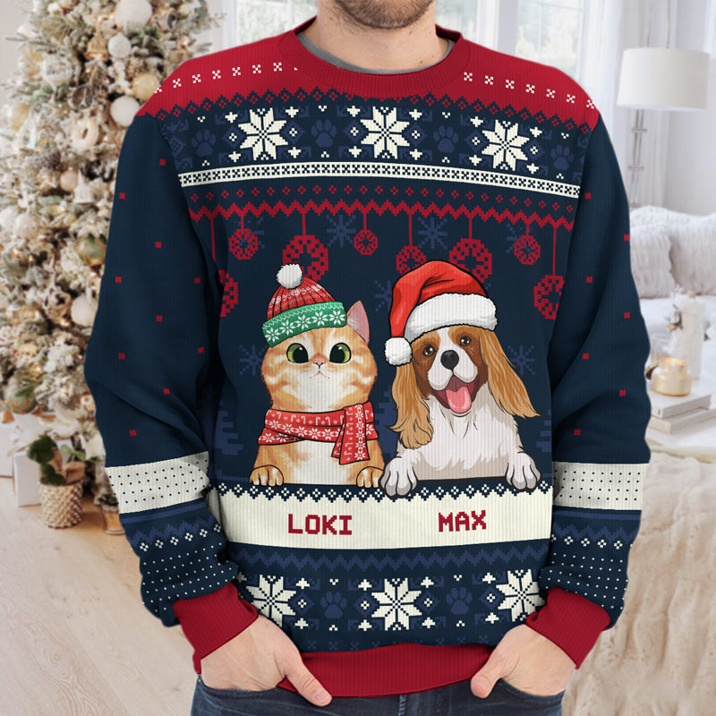 Custom Name Christmas Gifts for Pet Lovers - Personalized Sweatshirt