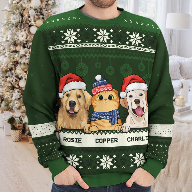 Custom Name Christmas Gifts for Pet Lovers - Personalized Sweatshirt