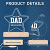 Five-Star Papa, Thanks For Excellent DNA - Family Personalized Custom 3D LED Light - Father's Day, Birthday Gift For Dad