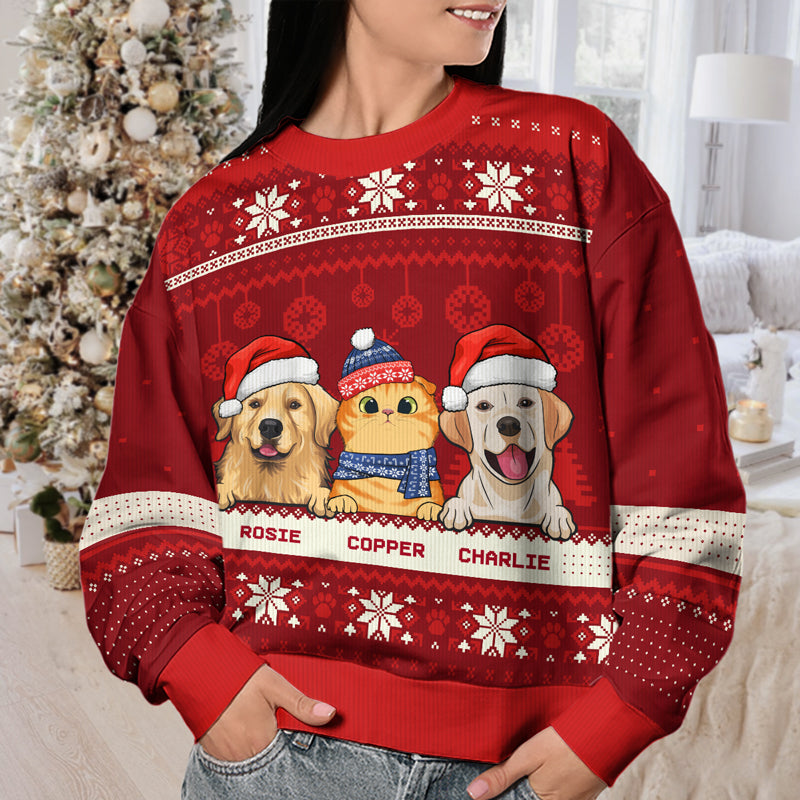 Custom Name Christmas Gifts for Pet Lovers - Personalized Sweatshirt