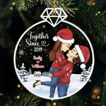 Custom Name Christmas Couple Gifts - Personalized Ornament