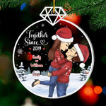 Custom Name Christmas Couple Gifts - Personalized Ornament