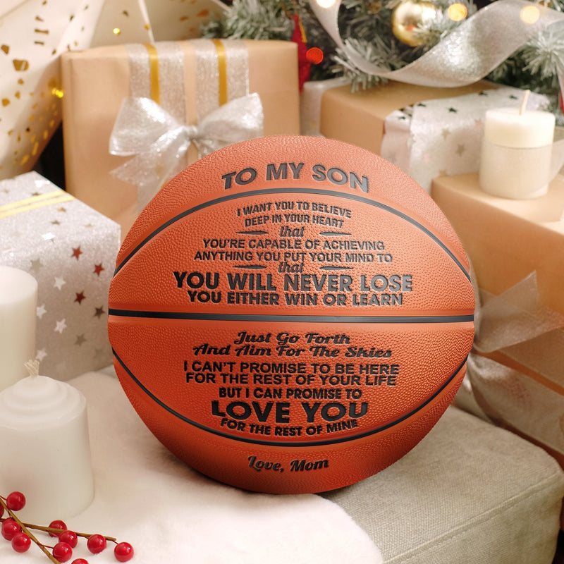 Christmas Gift for Son from Mom - Inspirational Basketball