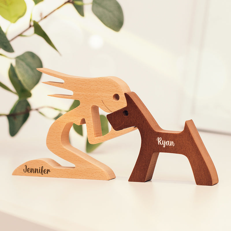 Custom Dog and Owner Love Gifts - Personalized Custom Sculpture