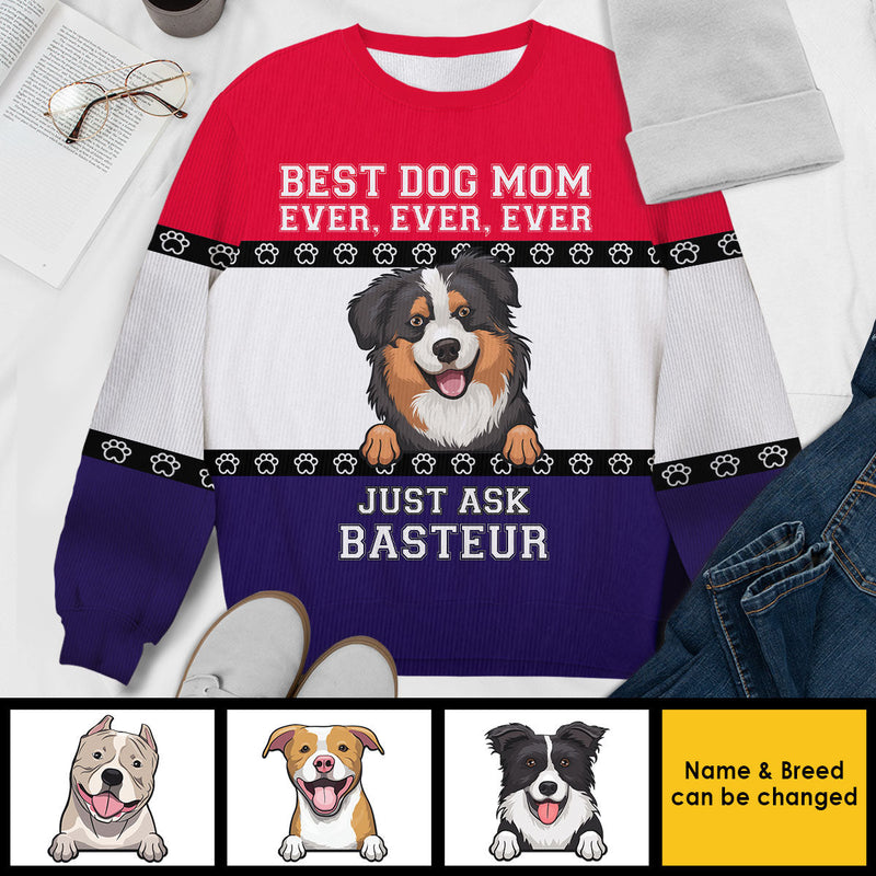 Custom Name Funny Dog Mom Gifts - Personalized Sweatshirt