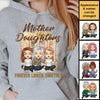 Mother & Daughters Forever Linked Together - Gift For Mom, Personalized Unisex Hoodie