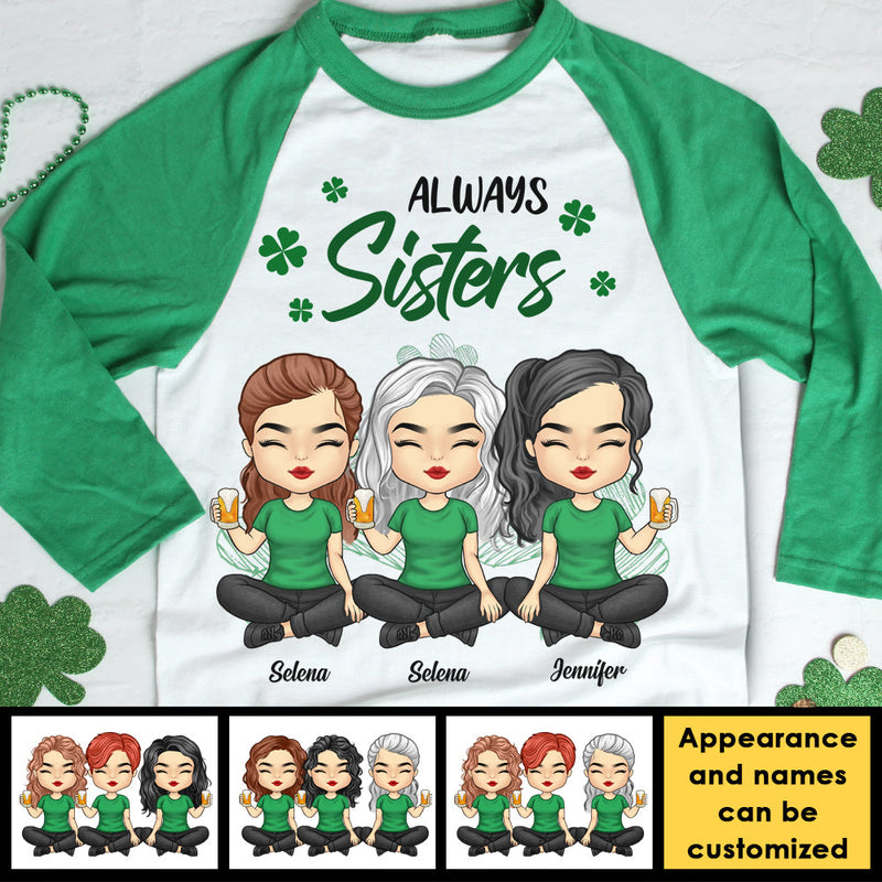 Custom Name Sister Gifts for Women - Personalized Raglan Shirt