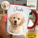Custom Name Puppy Gifts for Dog Lovers - Personalized Accent Mugs