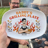 My Dad Is The Best Cook - Family Personalized Custom Platter - Father's Day, Birthday Gift For Dad