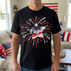 Papa & Kids Firework Star - Family Personalized Custom Unisex T-shirt, Hoodie, Sweatshirt - 4th Of July, Birthday Gift For Dad, Grandpa