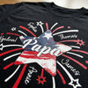 Papa & Kids Firework Star - Family Personalized Custom Unisex T-shirt, Hoodie, Sweatshirt - 4th Of July, Birthday Gift For Dad, Grandpa
