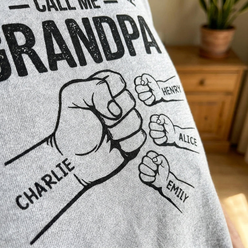 A Great Grandpa's Full Of Strength - Family Personalized Custom Unisex T-shirt, Hoodie, Sweatshirt - Father's Day, Birthday Gift For Grandpa