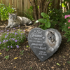 Custom Photo Heart Shaped Memorial Stone - Personalized Pet Memorial Sympathy Gifts For Dogs, Cats - Cherished Memories, Endless Love