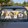 Dogs And Cats - Personalized Auto Sunshade - Gift For Pet Lovers