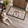 Remember When Visiting Our House - Personalized Decorative Mat, Doormat