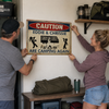 Caution For Campers - Personalized Camping Metal Sign