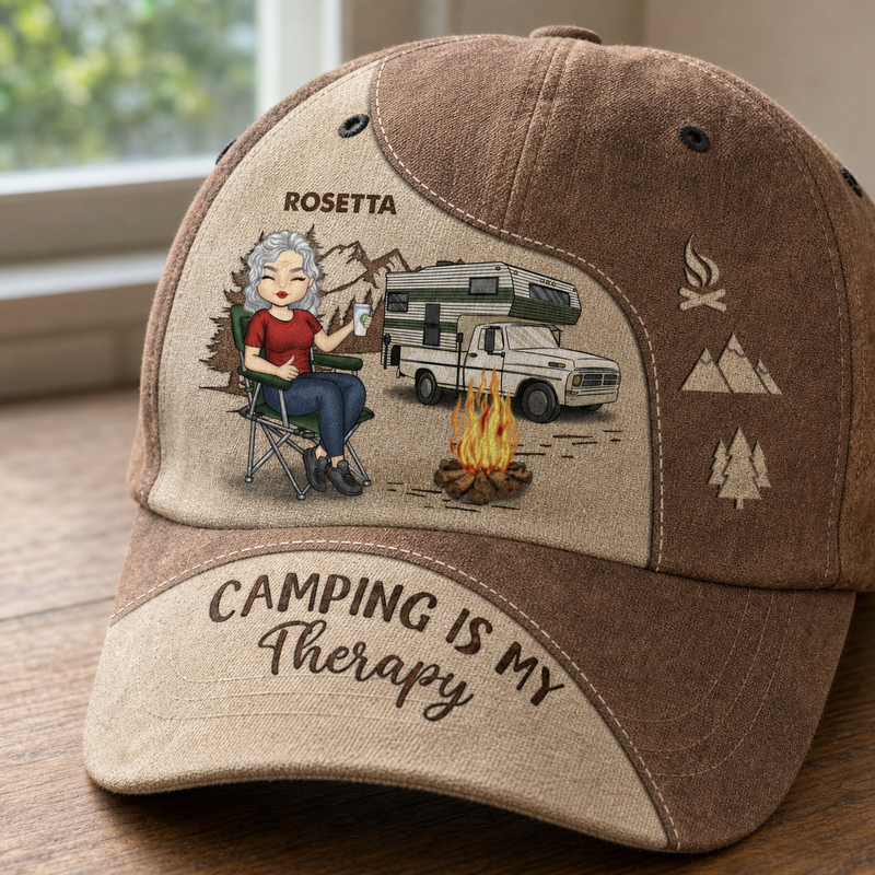 Custom Happy Camper Gifts for Campers - Personalized Classic Cap